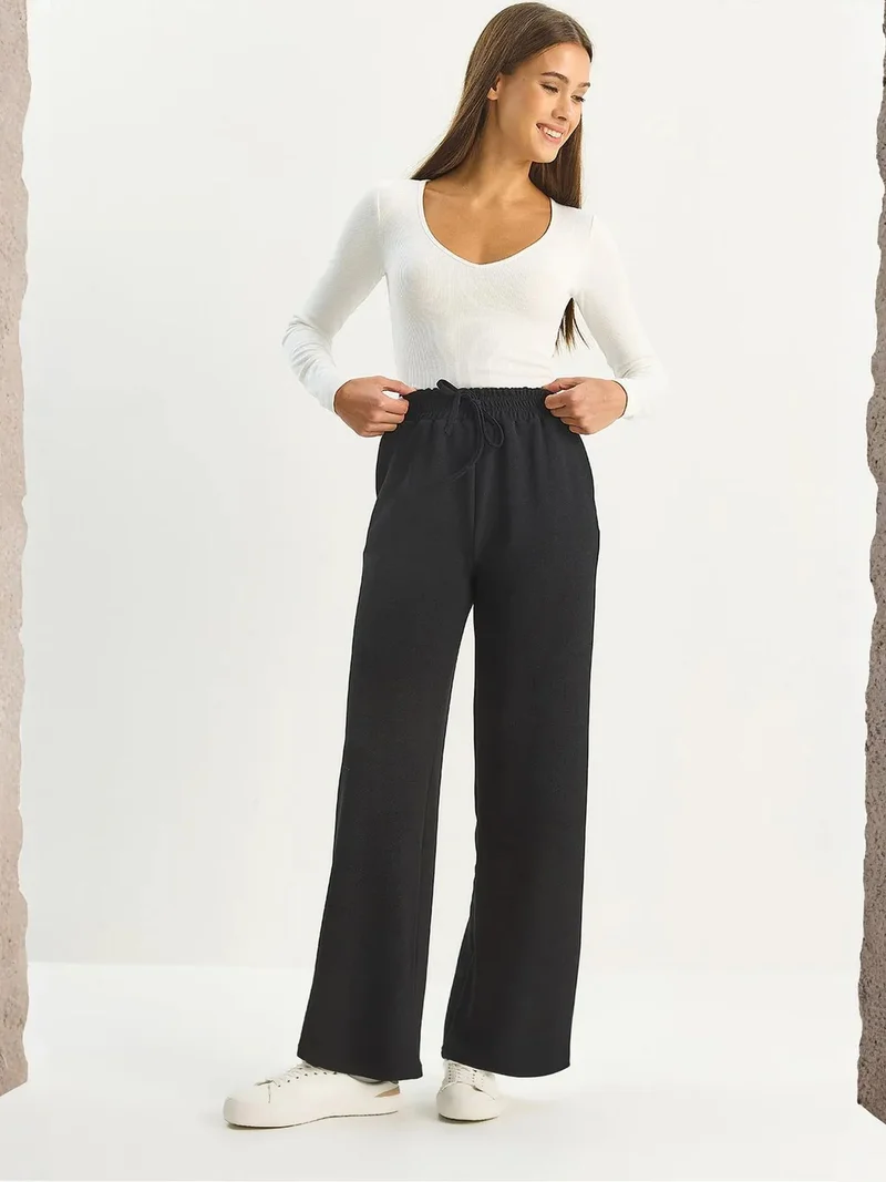 LUCCI High Waist Wide Leg Pants
